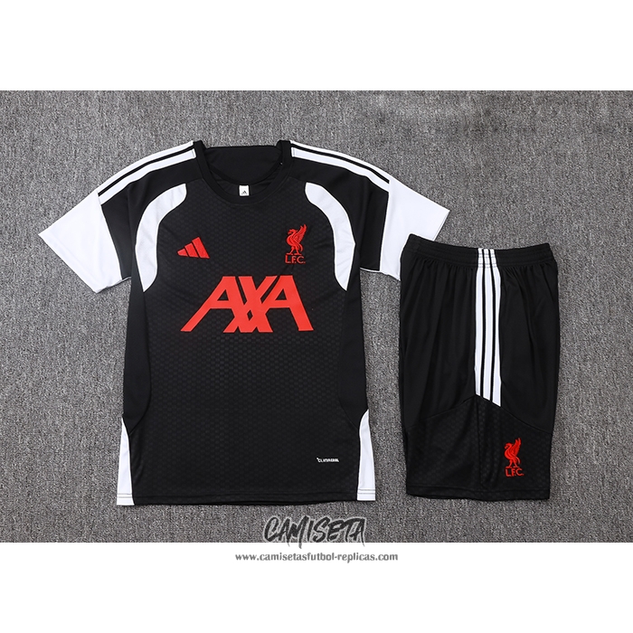 Chandal del Liverpool 2026-2027 Manga Corta Negro - Pantalon Corto